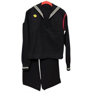 Vintage Men's WW2 US Navy Wool Shirt Pants Crackerjack Uniform XS Antique READ